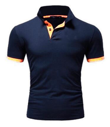 Mens Polo Shirt 2019 New Summer Short Sleeve Turn-over Collar Slim Tops Casual Breathable Solid Color Business Shirt