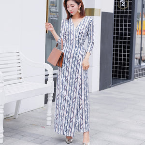 Floral Print Boho Long Dress Women Maxi Dresses Vestidos Sexy Side Split Casual Beach Summer Dress robe dropshipping plus Size