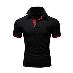 Summer short Sleeve Polo Shirt men Turn-over Collar fashion casual Slim Breathable Solid Color Business polo shirt  2019 TJWLKJ