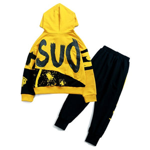 2019 Spring Autumn Kids Clothes Boys 3 4 5 6 7 8 9 10 11 12 Years Boys Clothing Set Sports Suit Boys Hooded Jacket And Pants